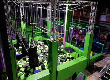 Ninja warrior training course, Flip Out, Chester, UK