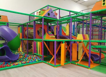 Commercial play structure installation complete