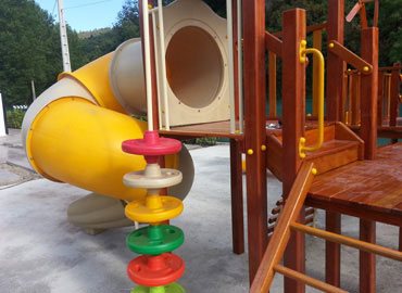 Commercial playground equipment installed in Spain