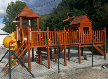 Commercial play structure in Pontevedra, Spain