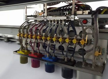Printing machine, coloured ink