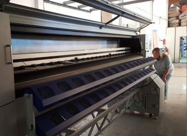 Printing machine in production